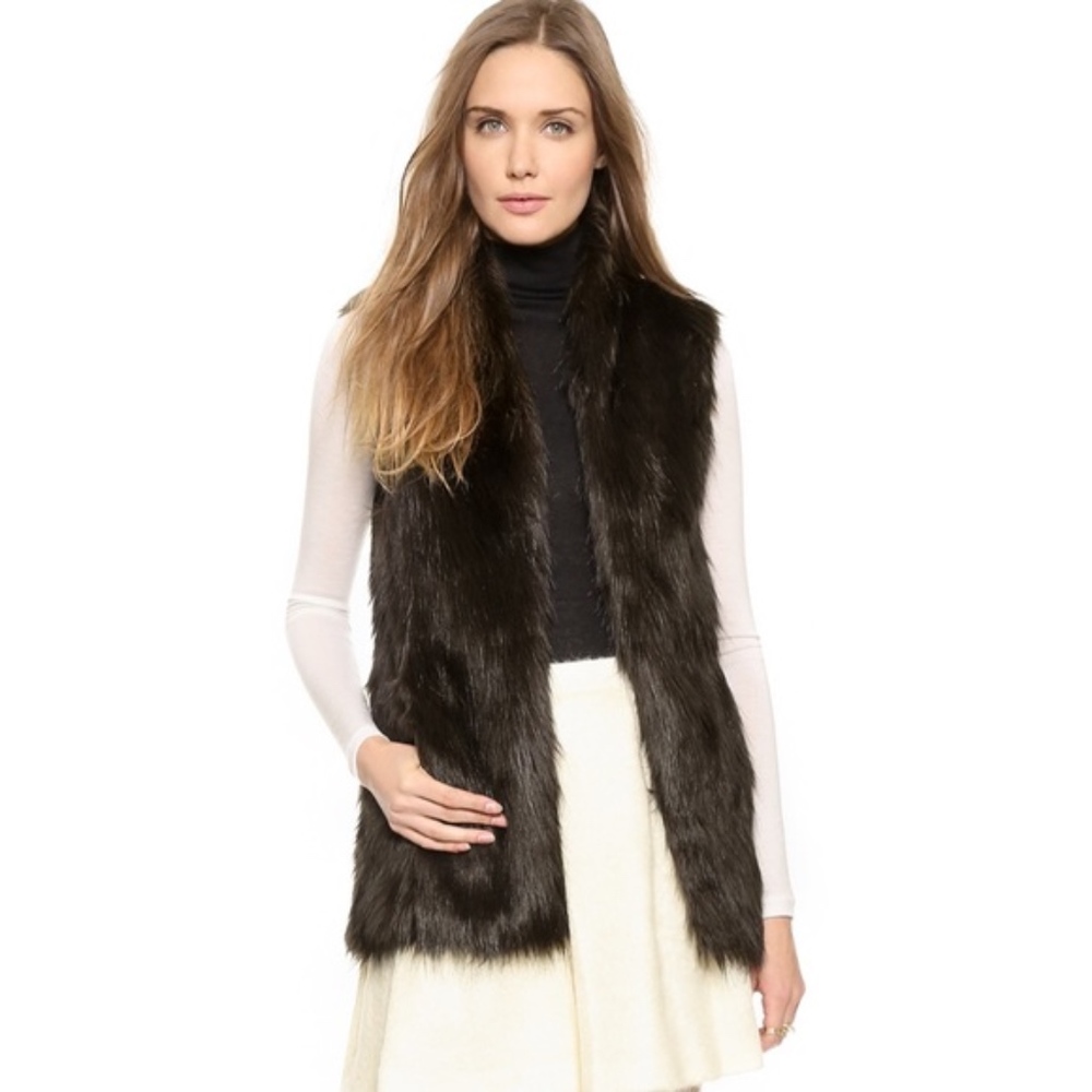 Club Monaco Faux Fur Vest